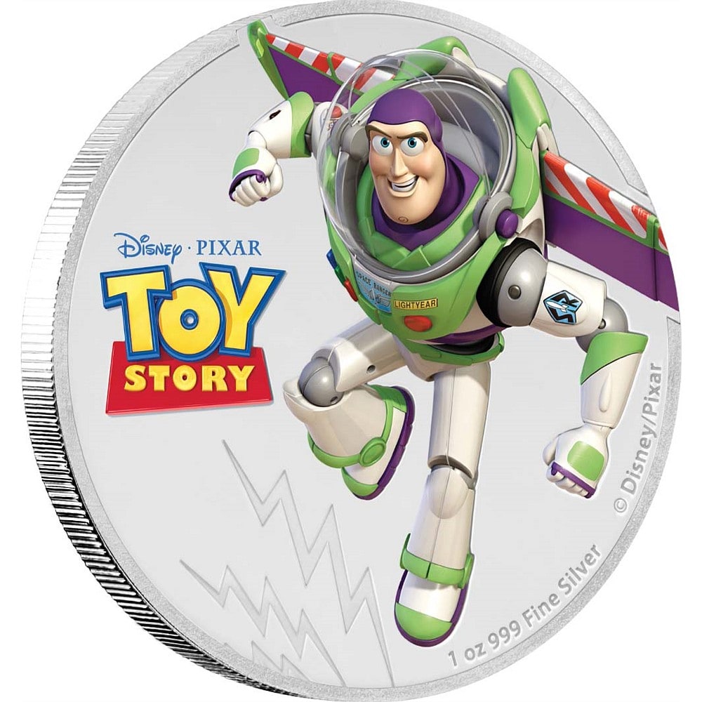 TOY STORY Buzz Disney Magical Years Small Gold Coin 10$ Solomon Islands 