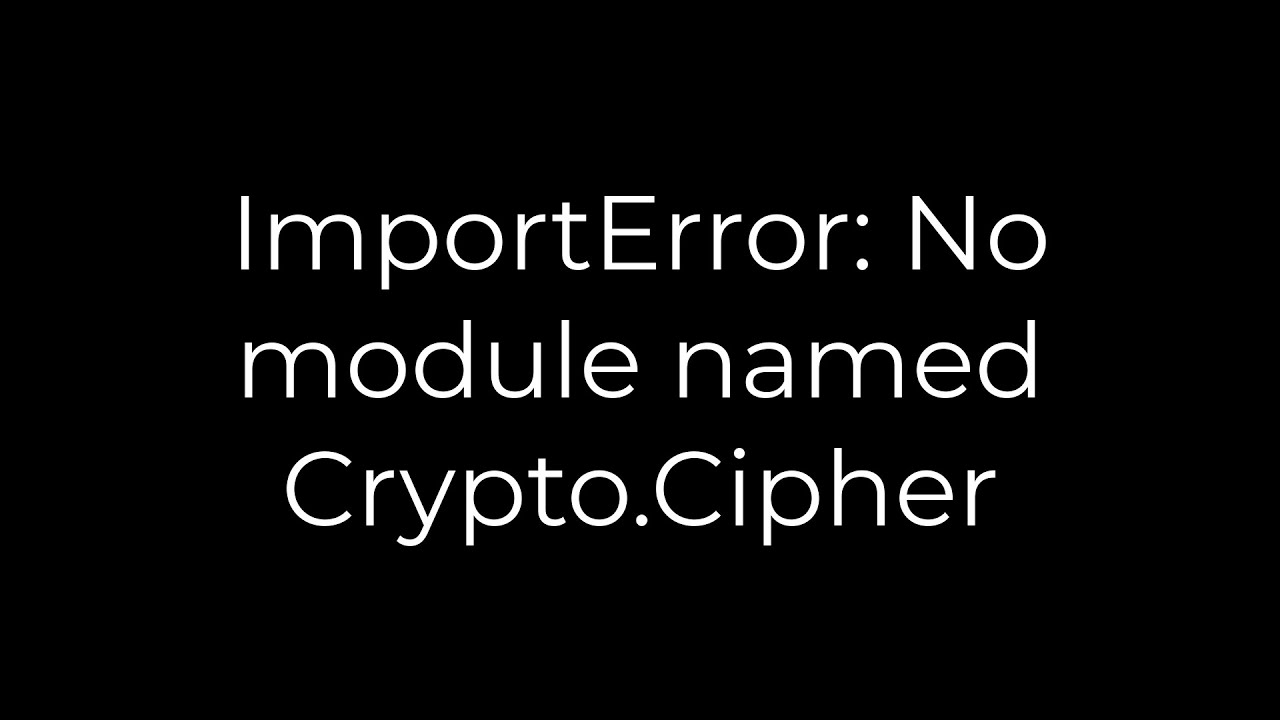 How to fix No module named 'Crypto'? | Odoo