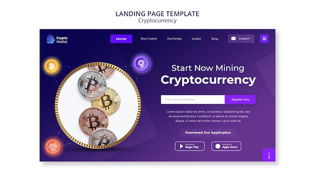 Cryptocurrency Landing Pages