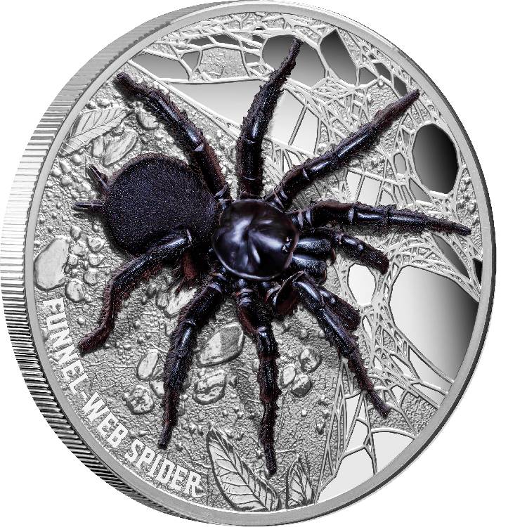 1 oz. Funnel-web Spider Australia silver coin! - coinlog.fun