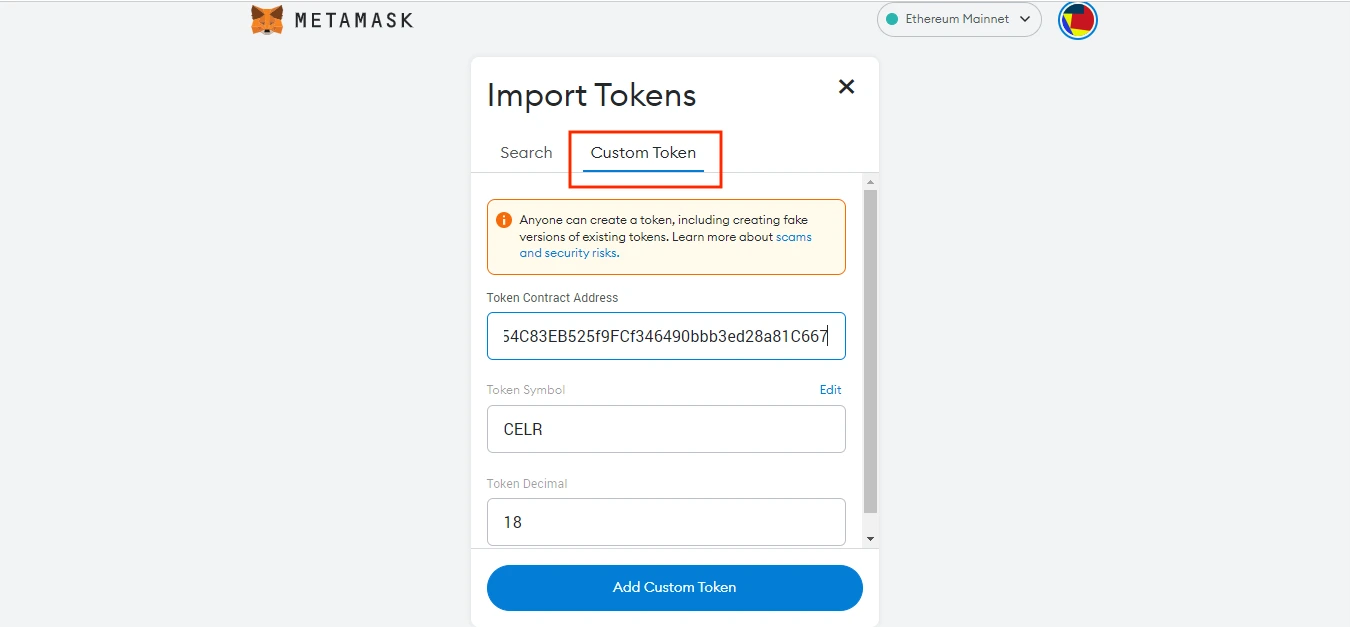 CelerToken (CELR) Token Analytics | Goerli Ethereum Testnet | Bitquery