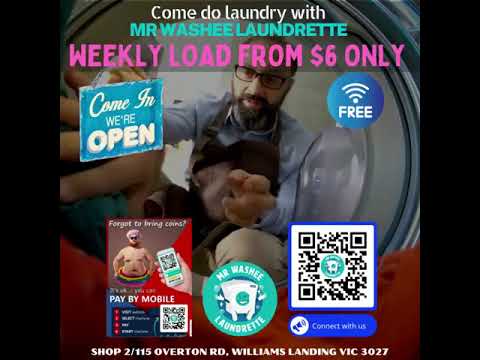 Wash Service Mr Washee Laundrette in Williams Landing