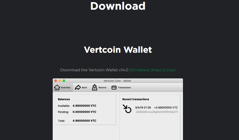 Vertcoin (VTC) Wallet Online & App | Guarda Wallet