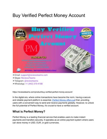 Buy with Perfect Money in USA Online. USA Perfect Money Service.