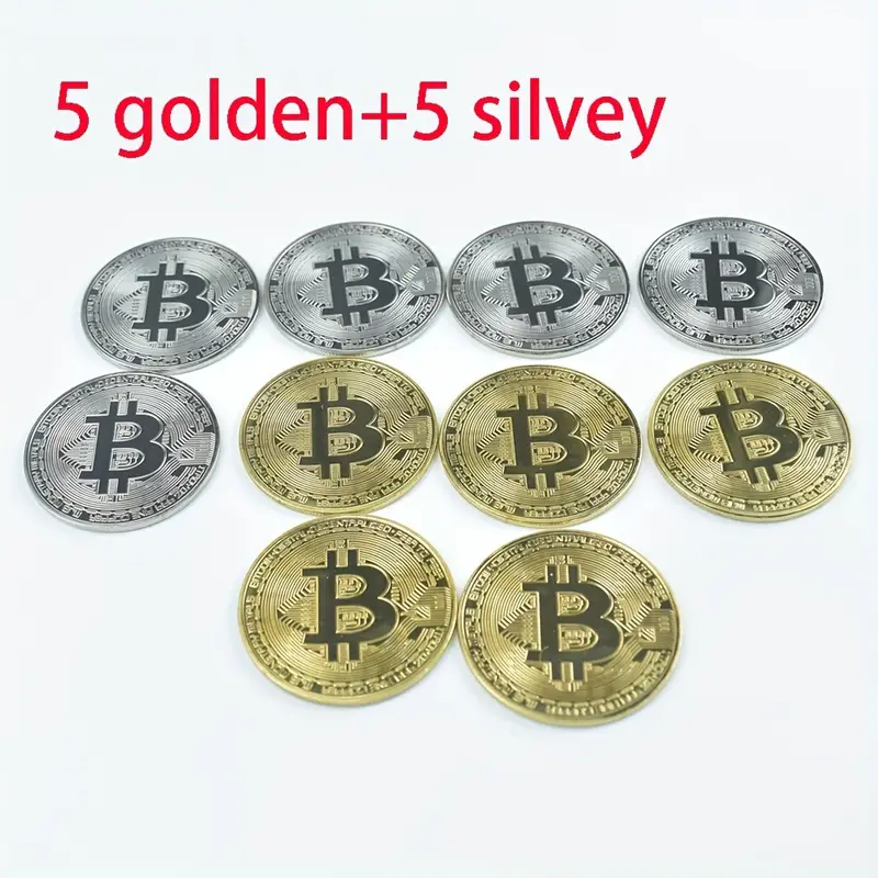 Gold Plated Bitcoin Coin Collectible BTC Coin Art Collection Gift Phys – MORILLO ENTERPRISE