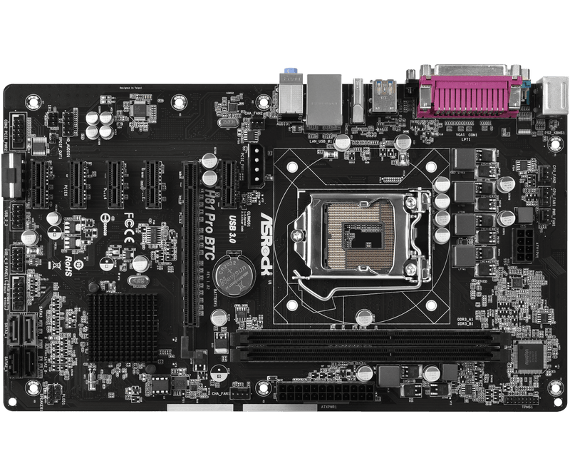 ASRockMine With ASRock H Pro BTC+ Supports up to 13 GPU Mining