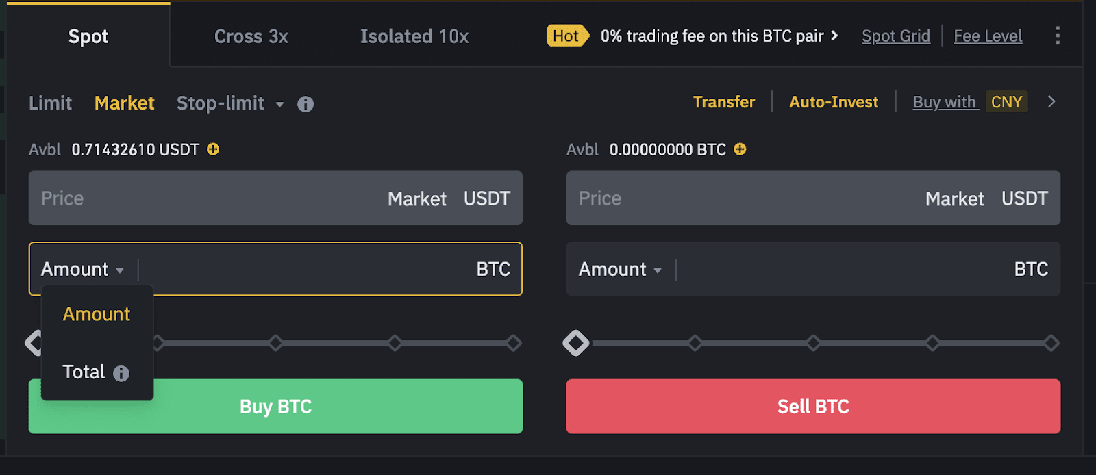 Binance types of orders