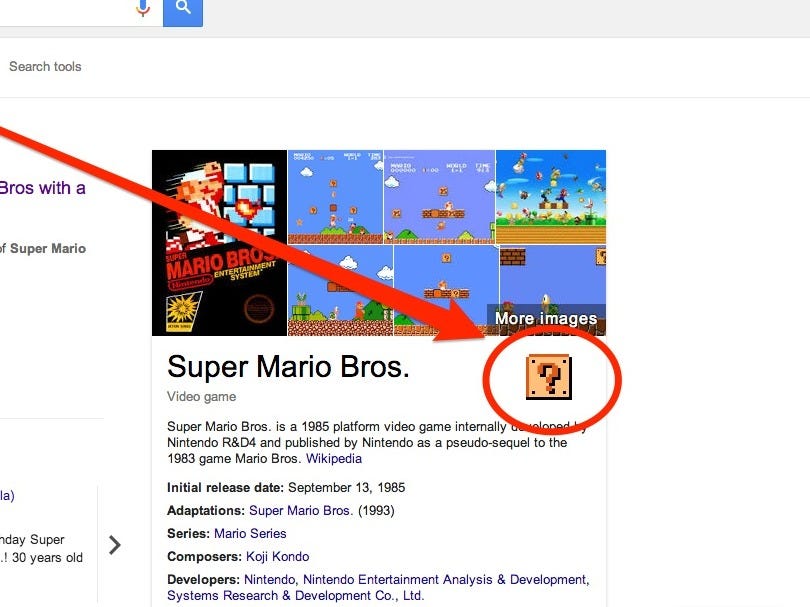 Type 'Super Mario Bros' Into Google and This Amazing Thing Happens