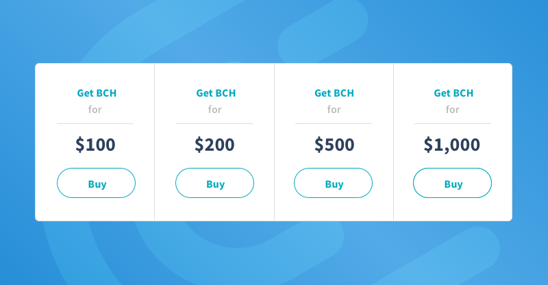 Buy Bitcoin Cash with Credit or Debit Card | Buy BCH Instantly