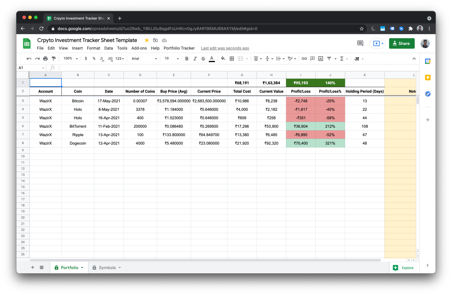 Free Crypto Trading Journals (Excel, Google Spreadsheets)