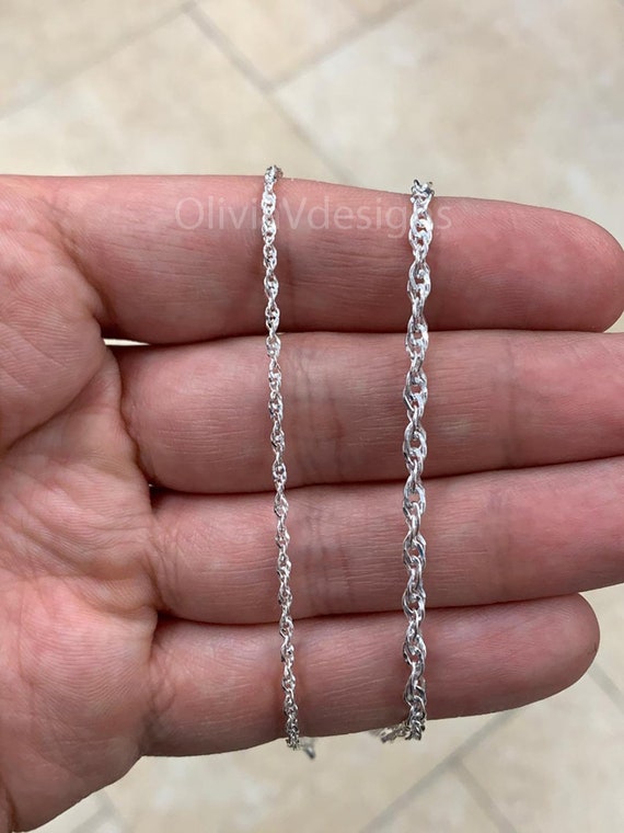 Half Twisted Sterling Silver Chain Necklace Singapore Chain – Spero London