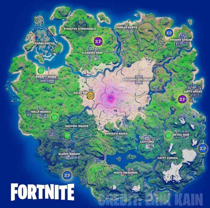 Fortnite: Where To Find All XP Coins - Chapter 2 Season 4 Week 1