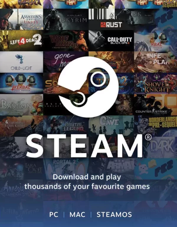 Buy Steam Wallet Code & Gift Card - eTail