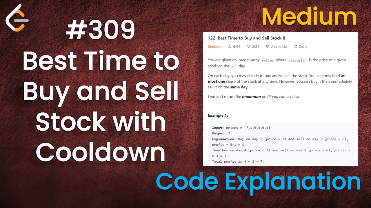 花花酱 LeetCode Best Time to Buy and Sell Stock with Cooldown - Huahua's Tech Road