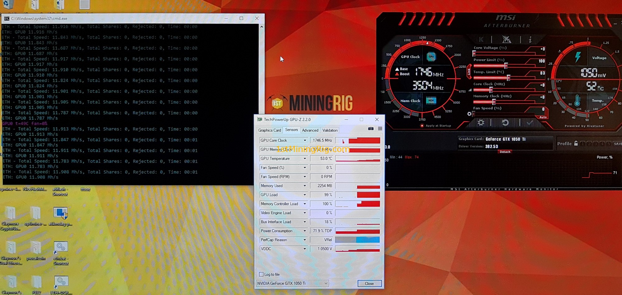 GTX Ti Mining Settings