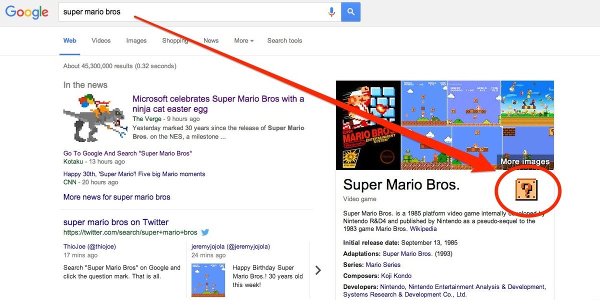 Google introduces a neat Super Mario Bros. Movie easter egg