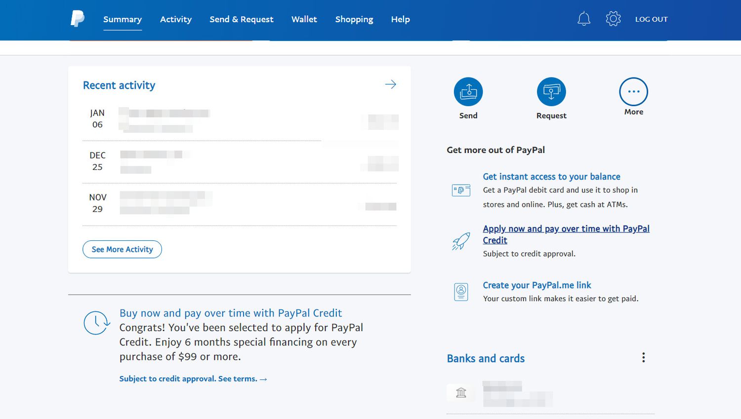 PayPal Credit vs. PayPal Cashback Mastercard