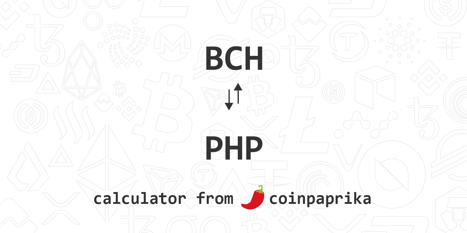 Calculate BCH to PHP live today (BCH-PHP) | CoinMarketCap