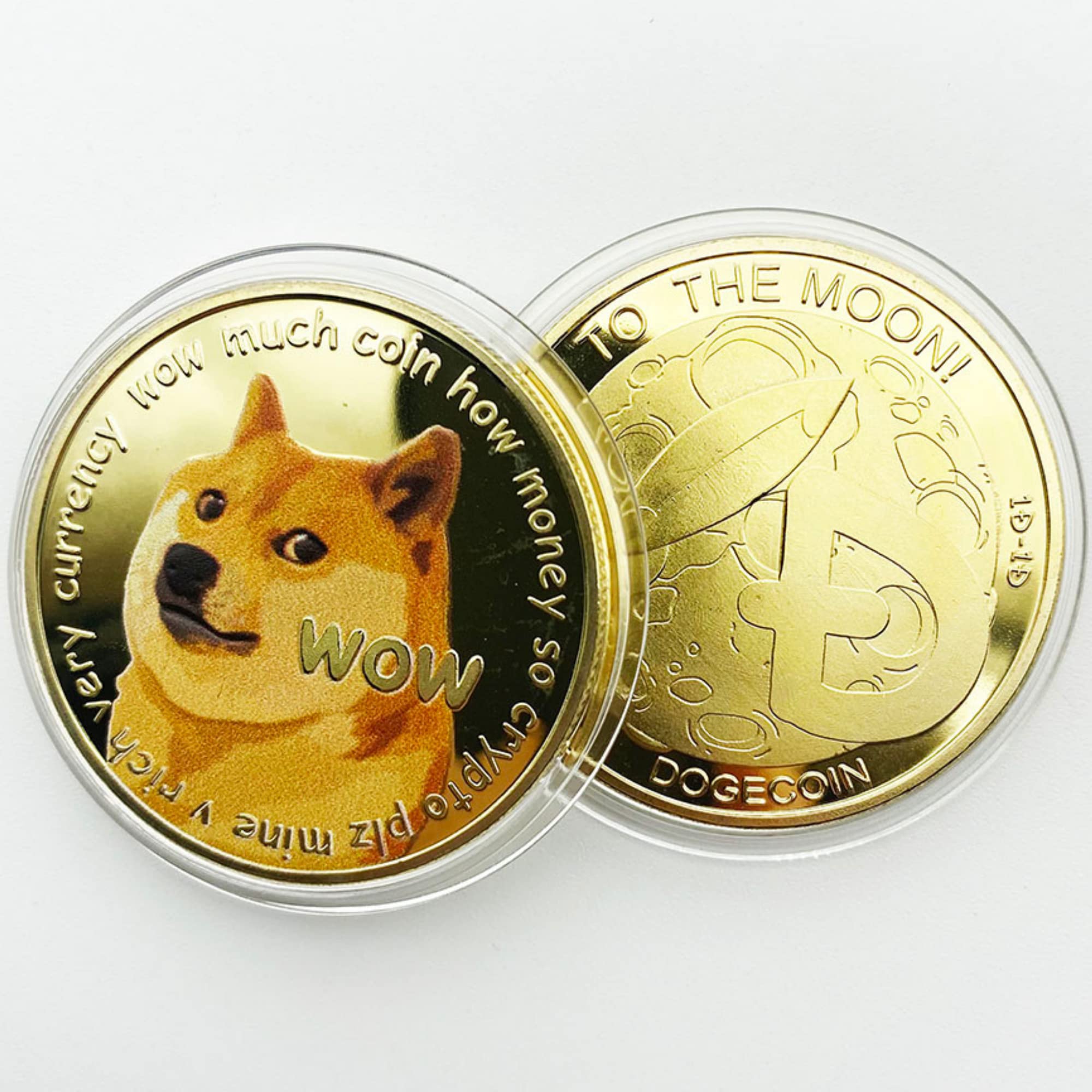 Dogecoin Coin - Gold Metal Physical Blockchain Cryptocurrency Collecti | Funky Toys