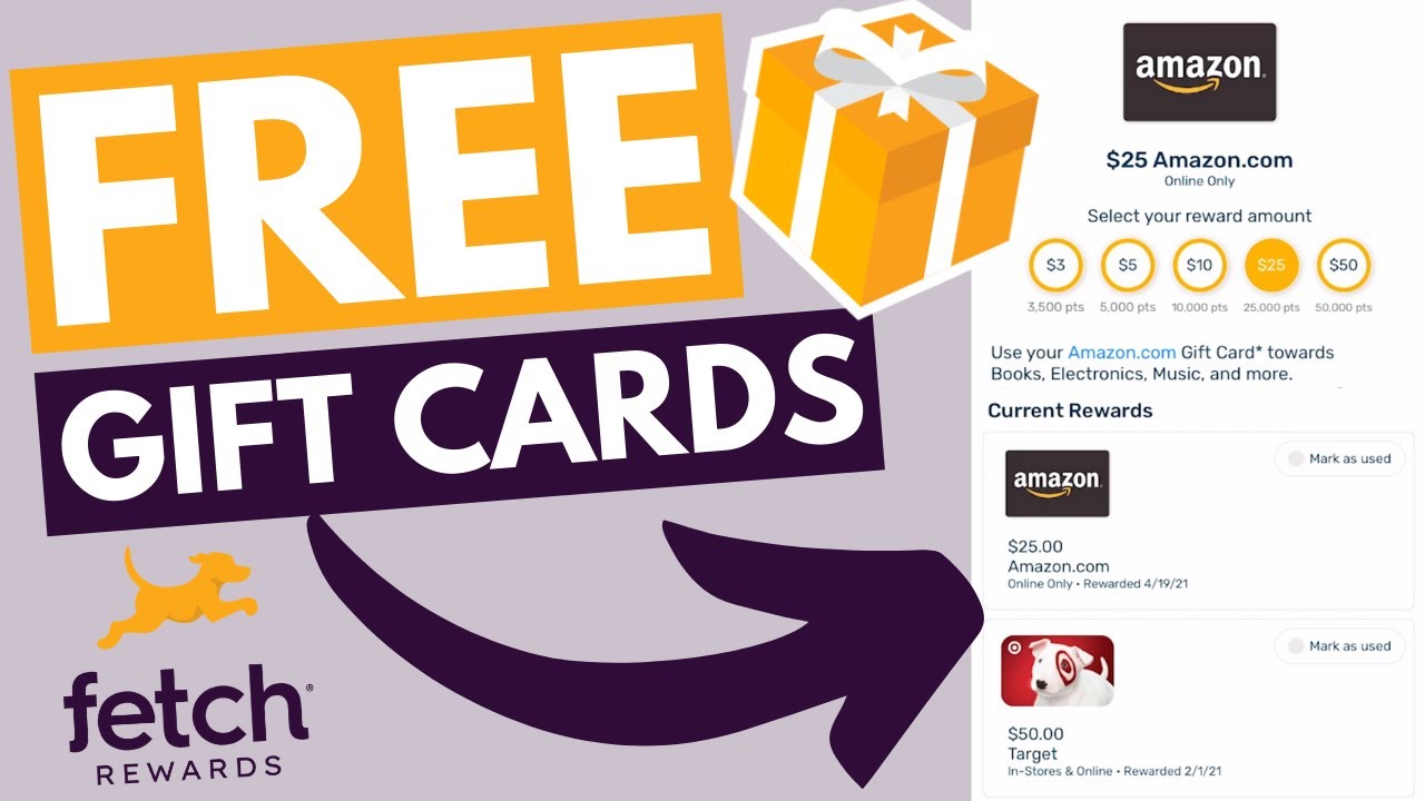 Free Gift Cards from Fetch | Rewards | Earn Points on Receipts