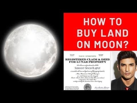 Buy Land on the Moon. ONLY Legally Filed Claim LUNAR EMBASSY®