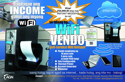 PISO WIFI VENDING MACHINE. - Entrepreneur Business Opportunities Resource