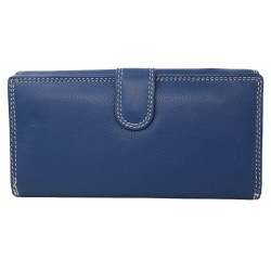 MINISO Women's Wallet with Chamois Patch Dot shaped Blue — MSR Online