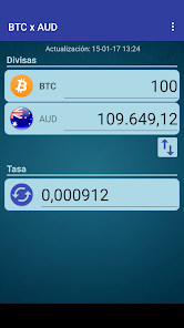 Bitcoin to Australian Dollar or convert BTC to AUD