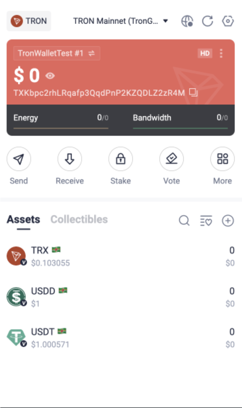TRX - Tron network - USDT-TRC20, USDC-TRC20 - Brave Wallet (Self Custody) - Brave Community