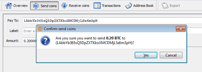 Bitcoin address generator