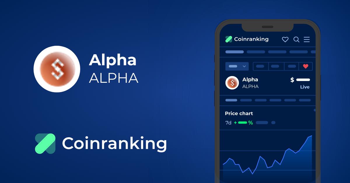 Alpha Coin price today, APC to USD live price, marketcap and chart | CoinMarketCap