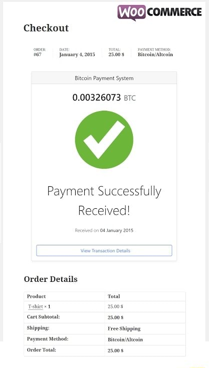 Accept Crypto Payments with WooCommerce - WooCommerce