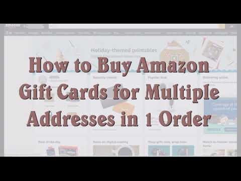 How To Send Amazon Gift Cards To Multiple Emails