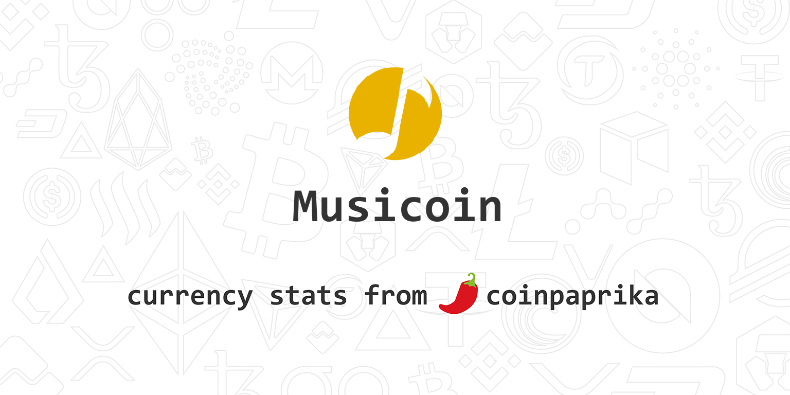 Musicoin Price Today - MUSIC Price Chart & Market Cap | CoinCodex