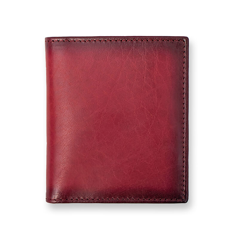 Red Leather Bifold small and compact wallet | Valextra