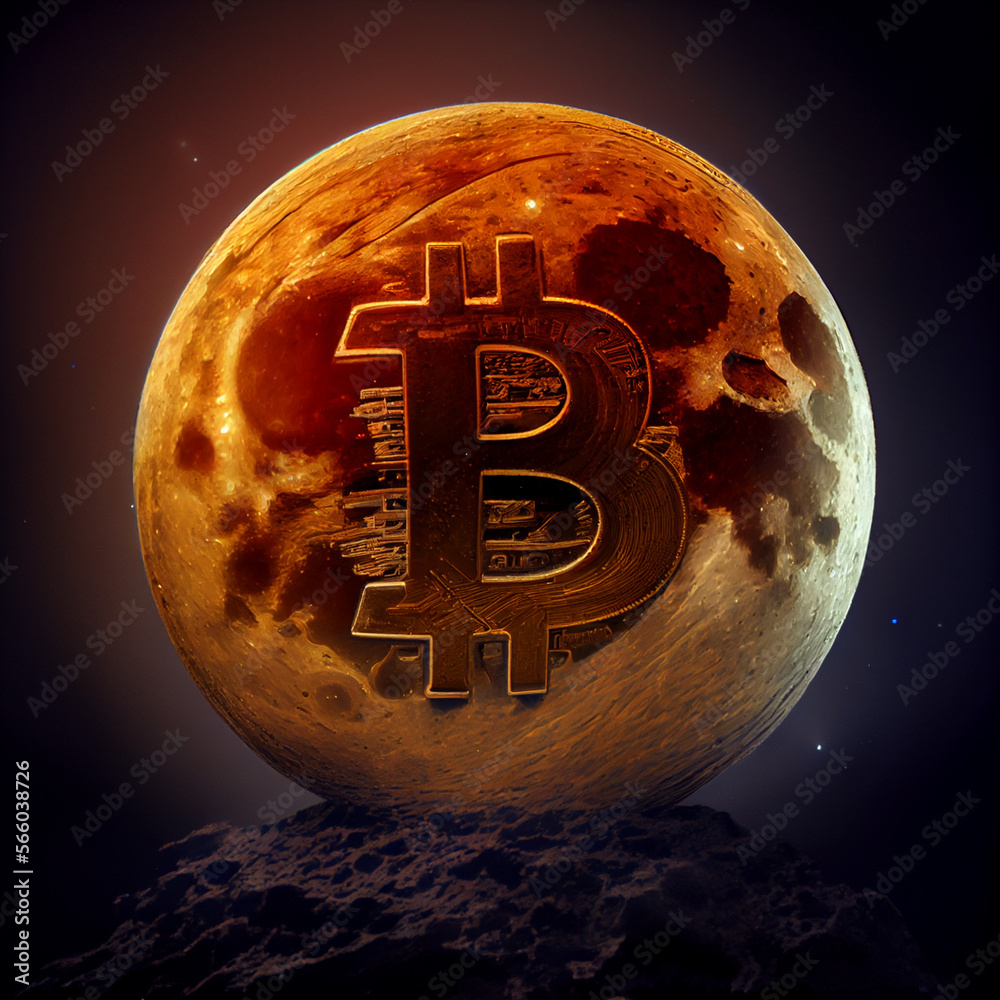 Bitcoin Gold Pendant – Blue Moon & Co