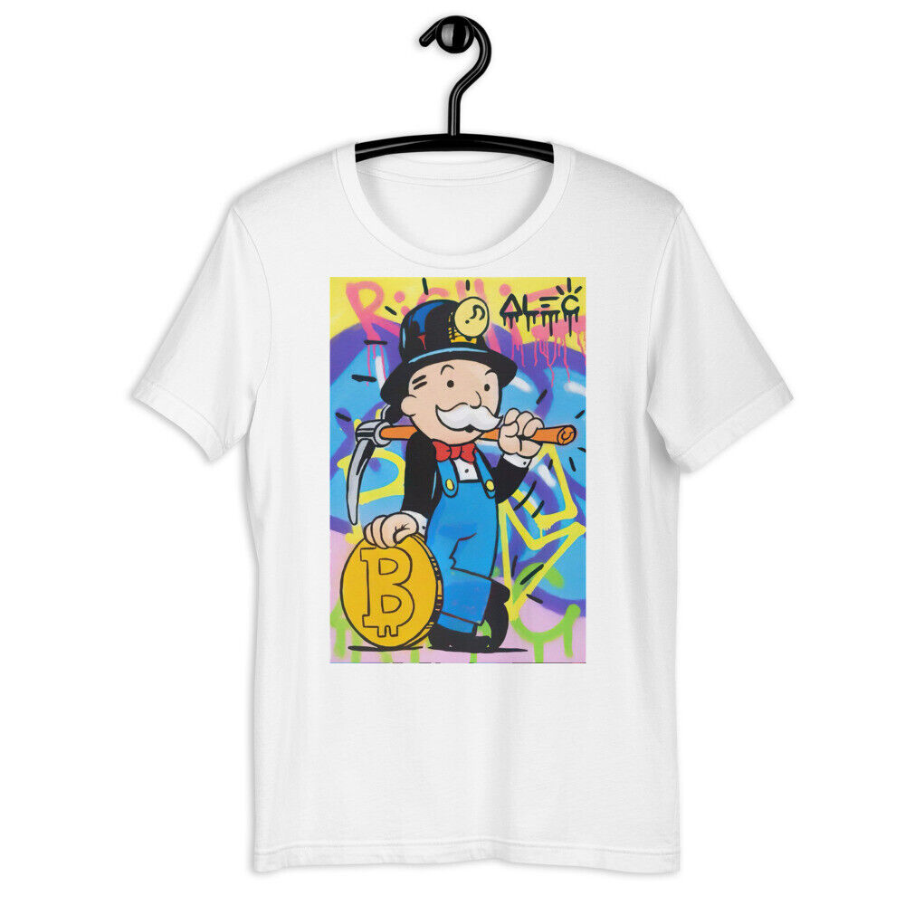 Gangsta Monopoly Gimme Yo Bitcoin V-Neck T-Shirt - Customon