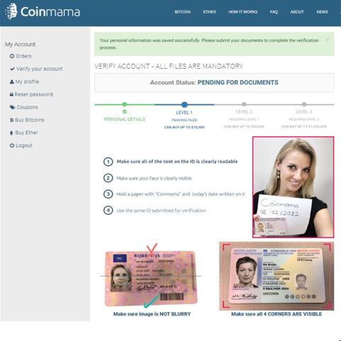 Coinmama Review | Buy and Sell Bitcoin and Cryptocurrencies - CoinCodeCap