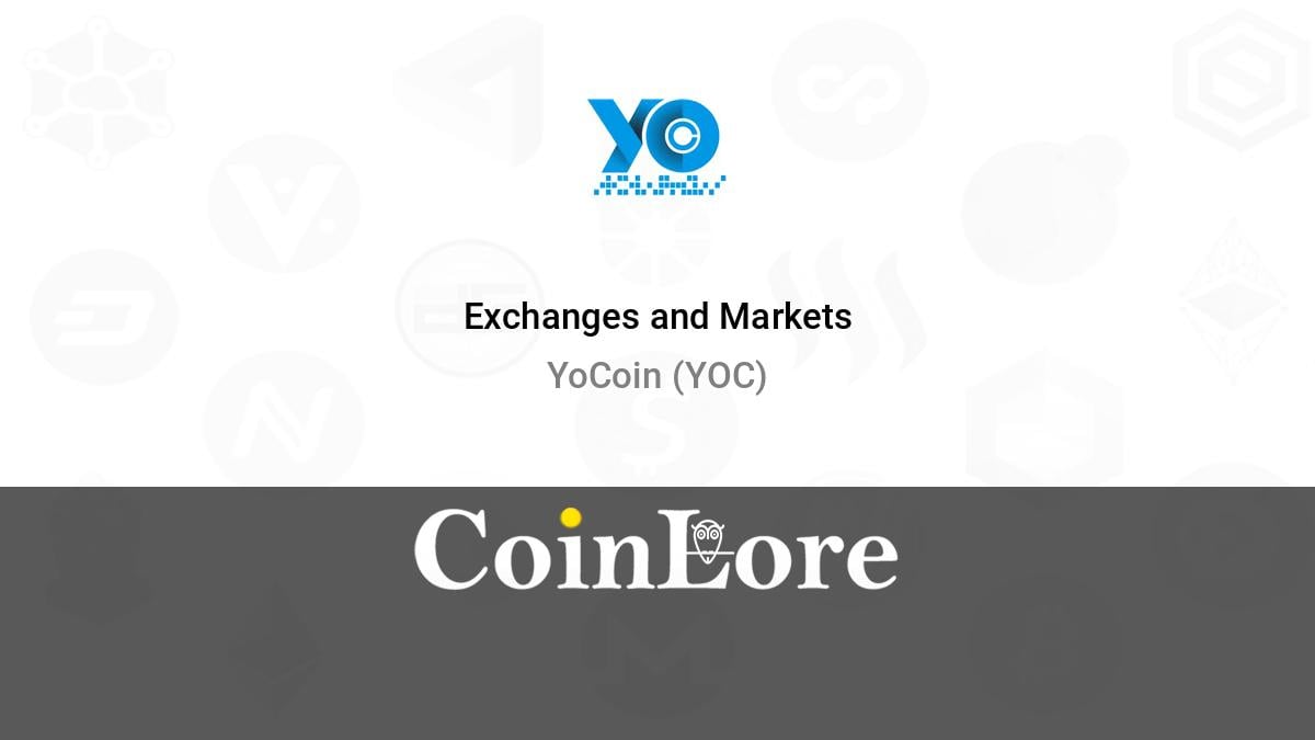 Yocoin [YOC] Live Prices & Chart