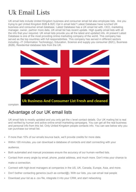 UK List Broker of Business & Consumer Lists - WhichList2
