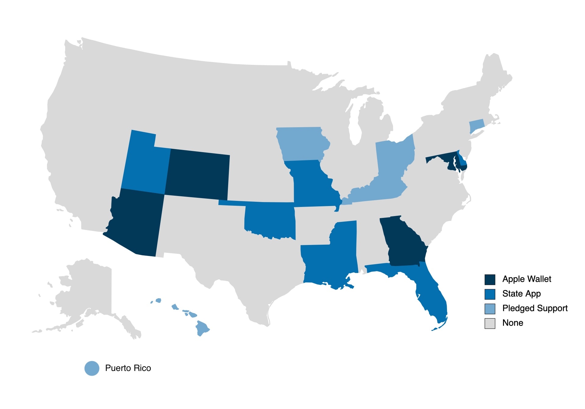 It looks there are only 3 states that all… - Apple Community