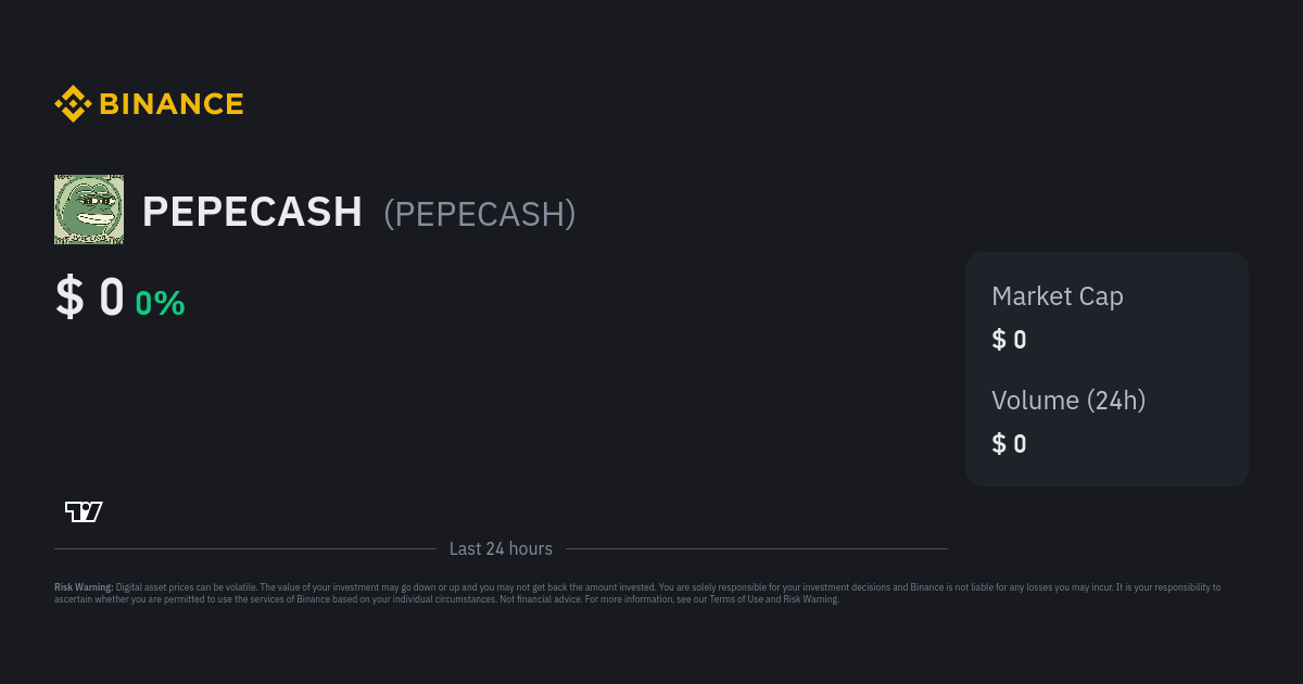 Pepe Cash price today, PEPECASH to USD live price, marketcap and chart | CoinMarketCap