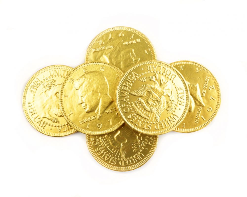 Gourmet Dark Chocolate Coins: Gold Chocolate Candy Coins & Gelt