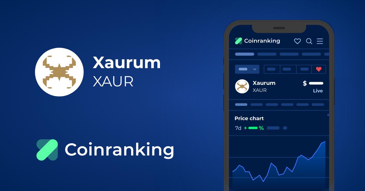 Xaurum price today, XAUR to USD live price, marketcap and chart | CoinMarketCap