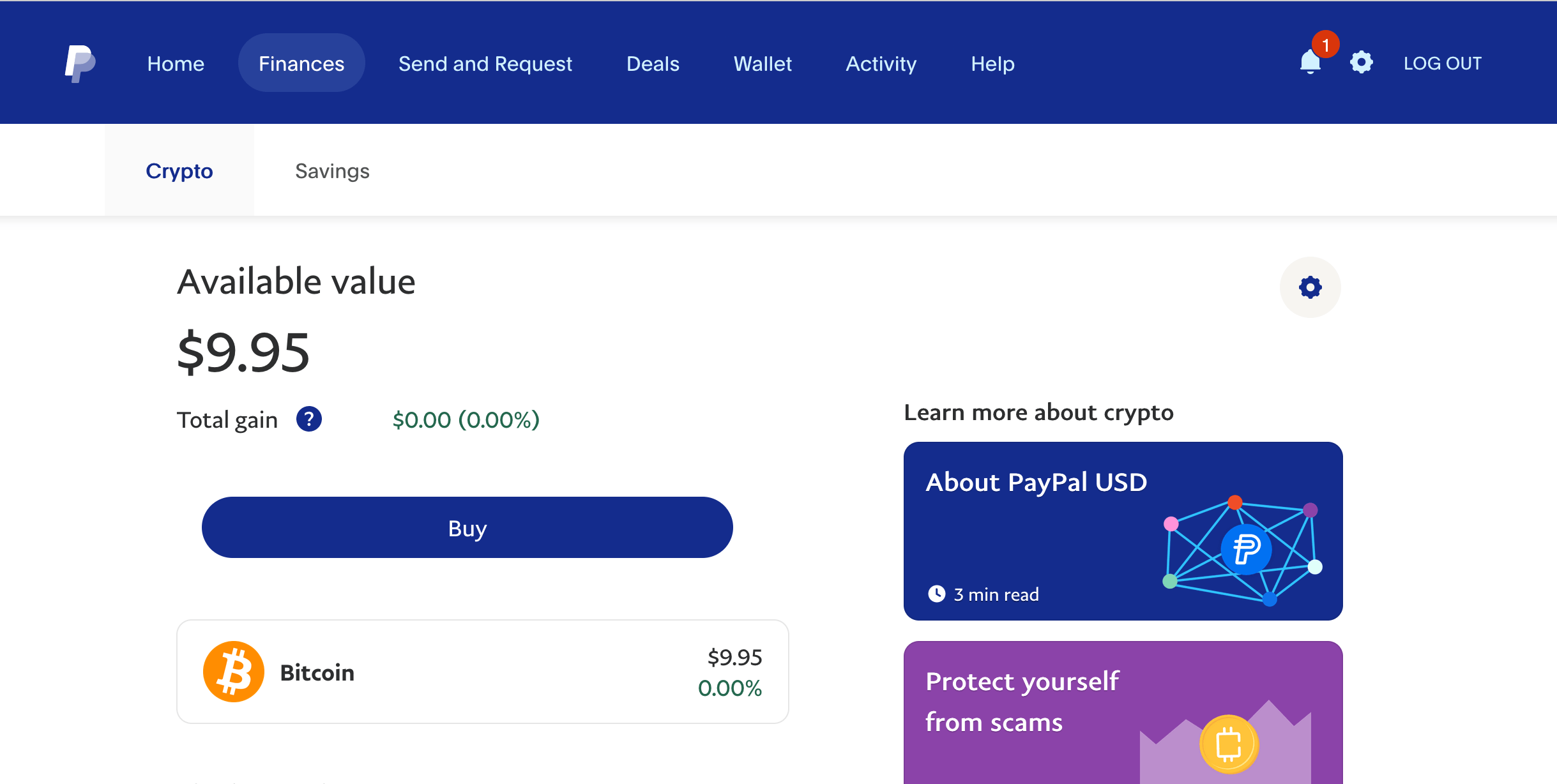 Cryptocurrency on PayPal Purchase questions | PayPal GB