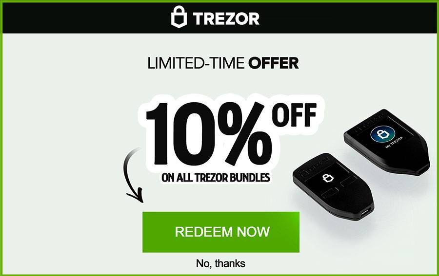 Trezor Promo Code, Discounts, Deals - March 