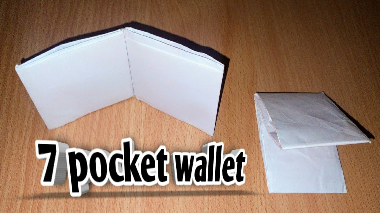 3 Pocket Paper Wallet : 7 Steps - Instructables