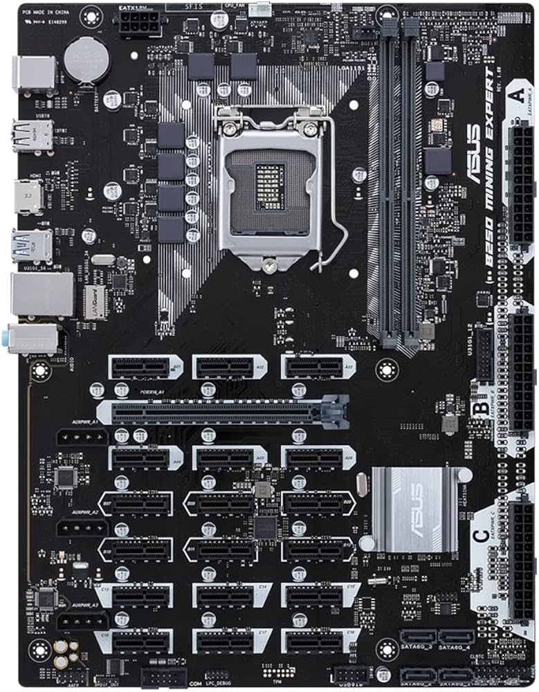 Asus B MINING EXPERT Intel LGA (Socket H4) ATX Motherboard 90MB0VY0-M0EAY0