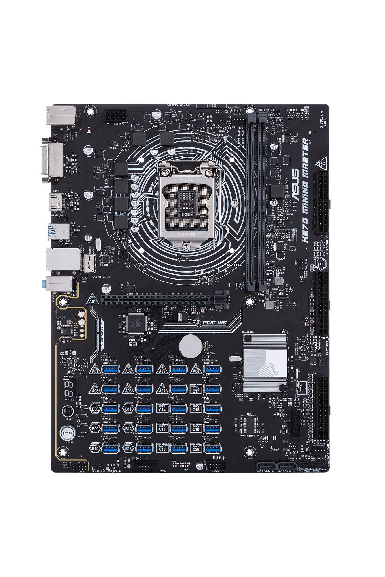 Asus H Mining Master vs Gigabyte GA-7PESH1: What is the difference?