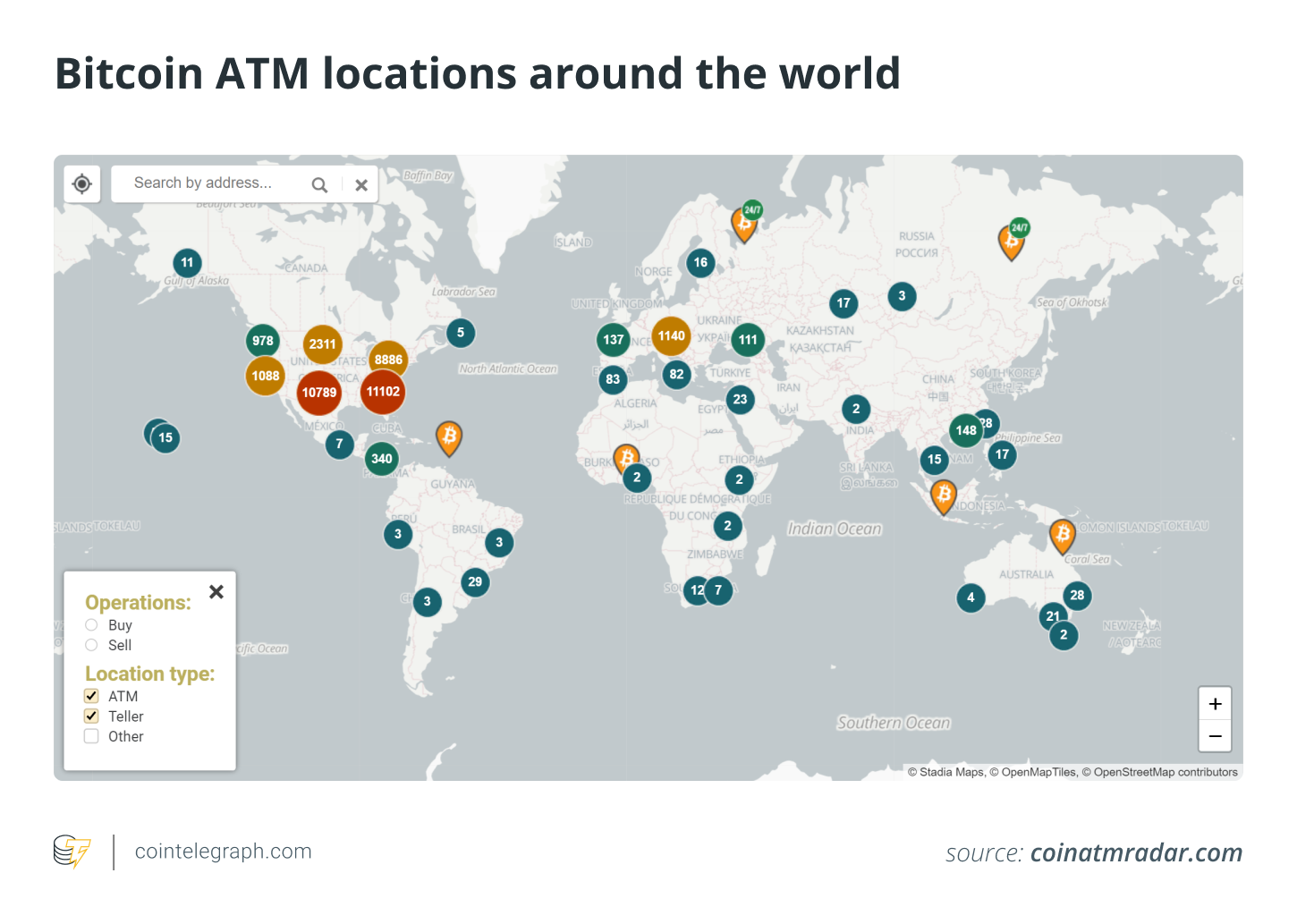 Find The Nearest BTC ATM in | The Top Coins